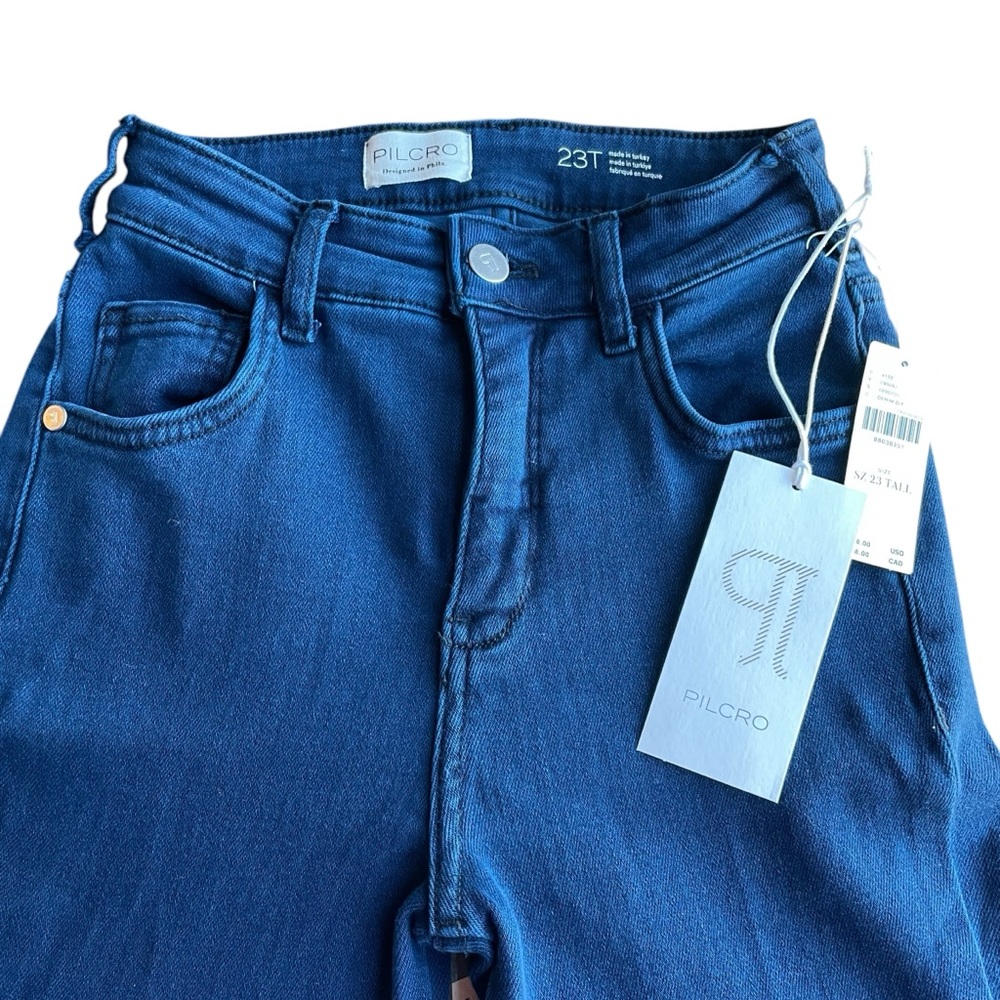 Anthropologie Jeans 23 Tall Pilcro Bootcut Mid-Rise Split-Button NEW - Picture 4 of 11